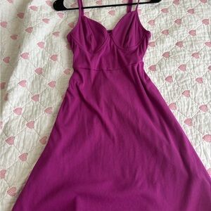 Wild Fable Magenta Ribbed dress